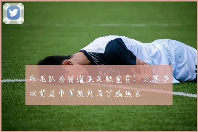 印尼队或将遭亚足联重罚!比赛争议背后中国裁判马宁成焦点